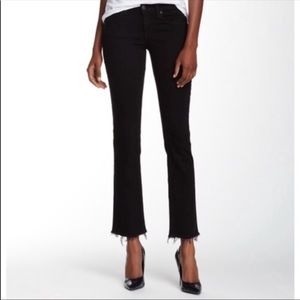 rag & bone Straight Leg Frayed Jeans